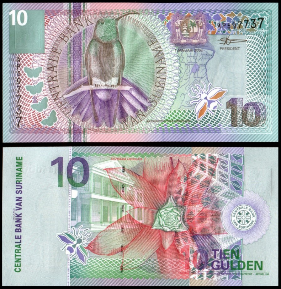 Surinam 2000 - 10 gulden UNC